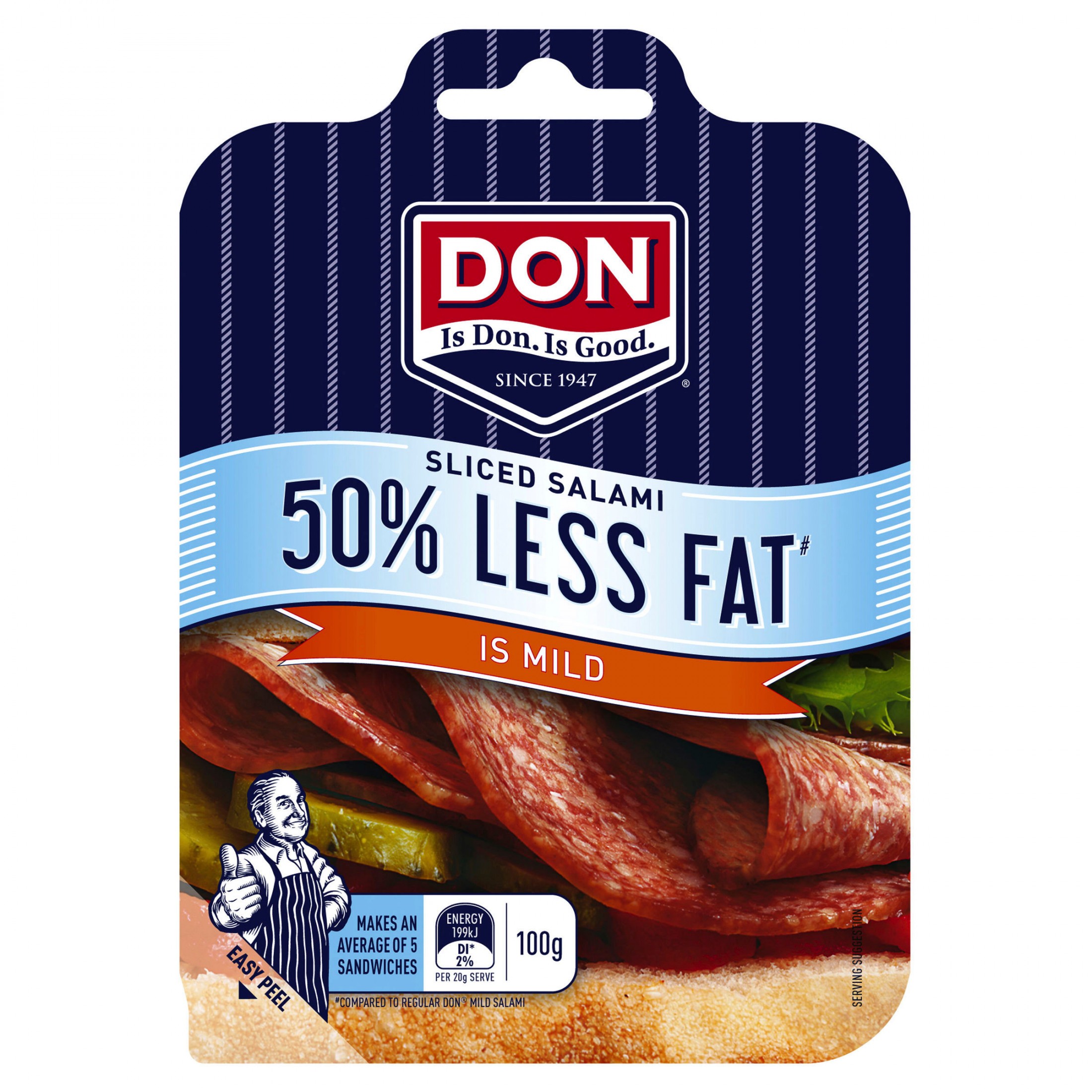 DON MILD SALAMI SLICED 100G