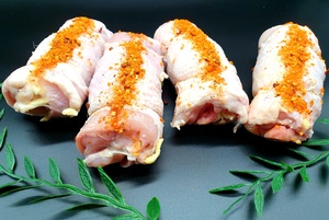 CHEESE,BACON & ONION CHICKEN ROLLED ROAST (4 pcs)