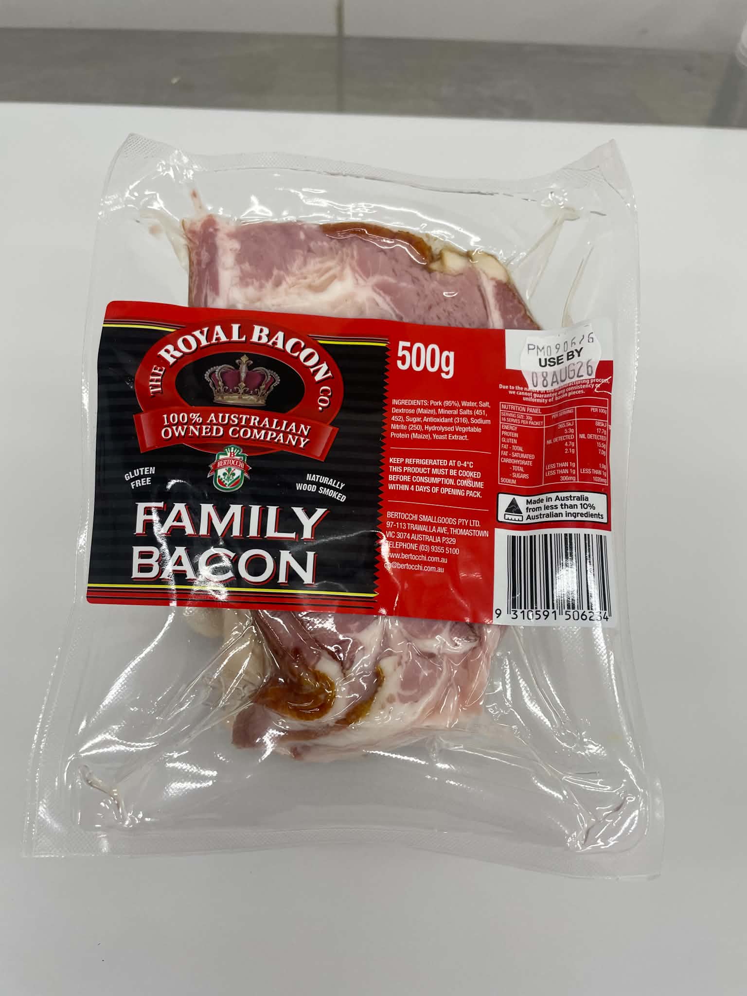 Bertocchi Family Bacon (500g)